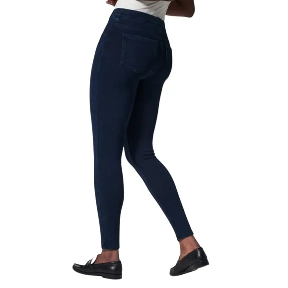 Spanx Jean-ish Ankle Leggings Jegging Jeans Shaping Dark Wash Medium 6 8 NWT