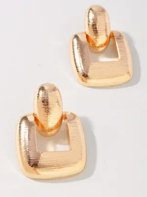 Square Texture Earring