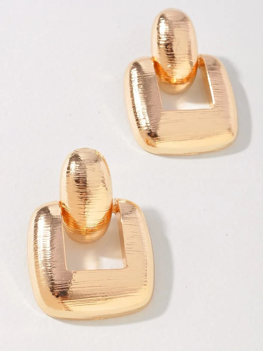 Square Texture Earring
