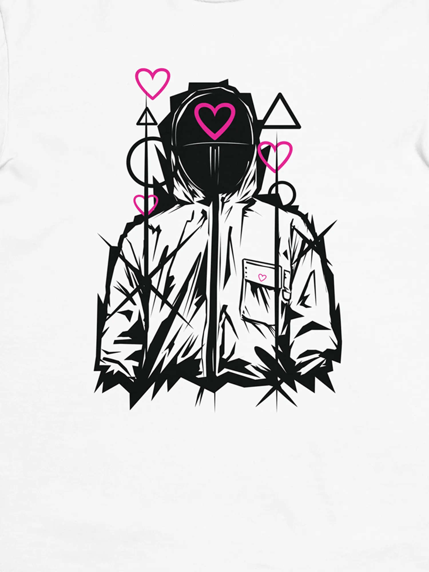 Squid Game Heart Guard Men’s Heavyweight T-Shirt [White]