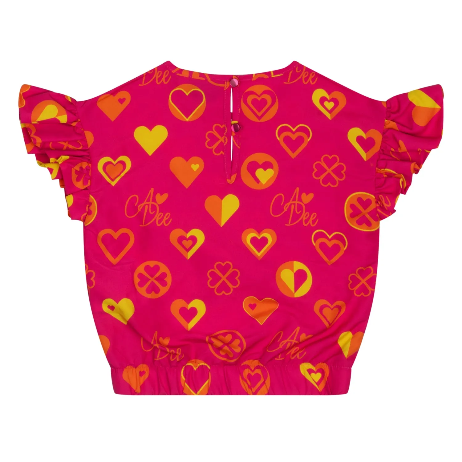 SS24 A Dee Girls Melissa Bold Hearts Short Set