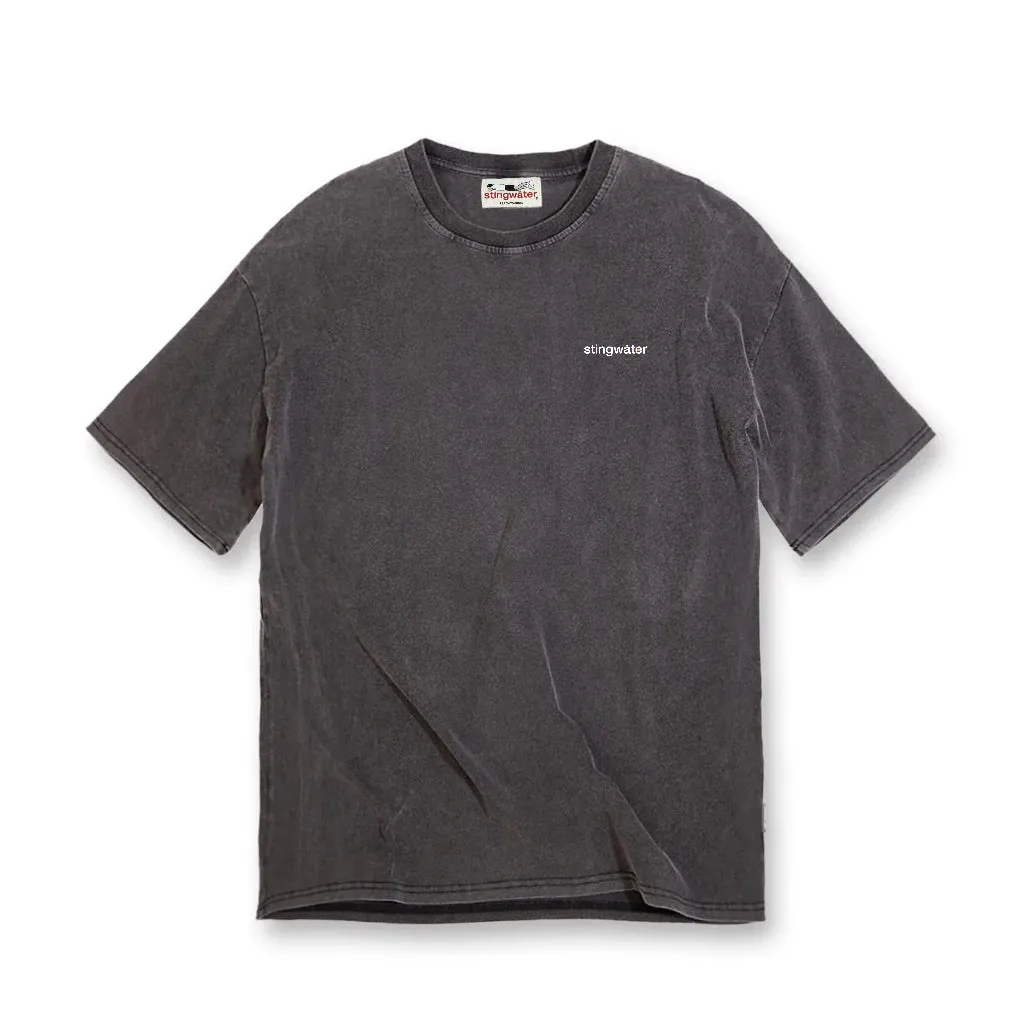 Stingwater Crisis T-Shirt Acid Wash Black