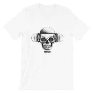 StinkBone Skull & Board Short-Sleeve Unisex T-Shirt Black Lettering