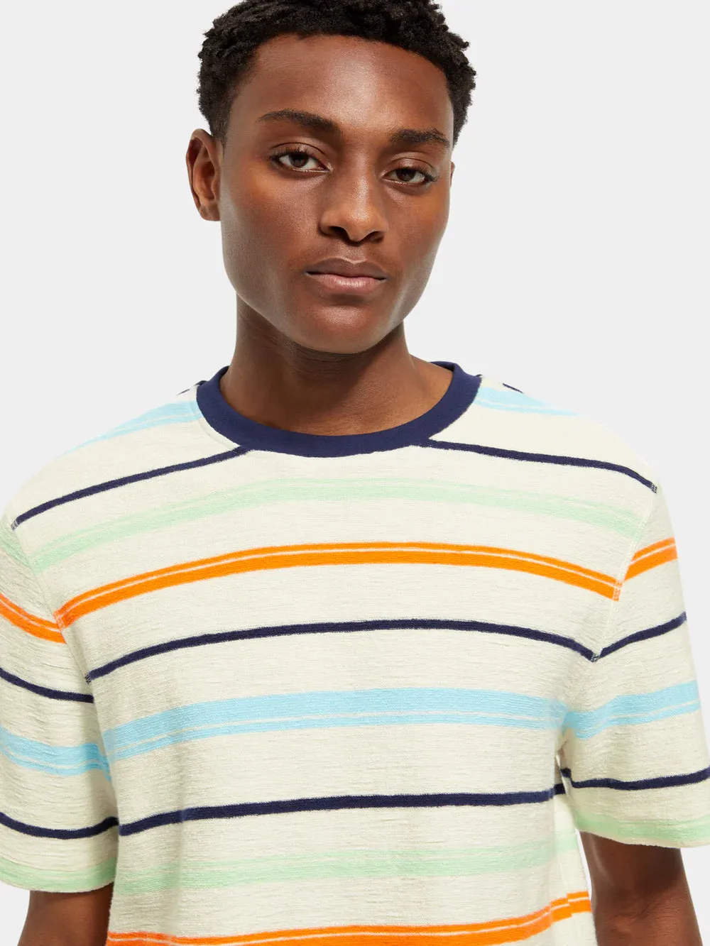 Structured Striped T-Shirt - Multicolour