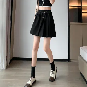 Stylish Pleated Mini Skirt in A-line Design