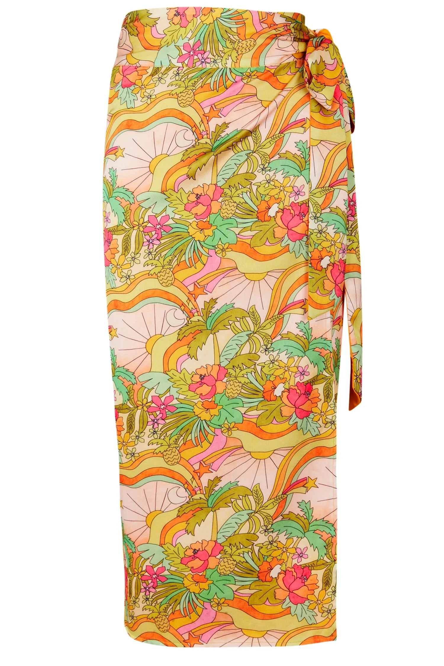 Sunset Tropics Long Reversible Jaspre Skirt