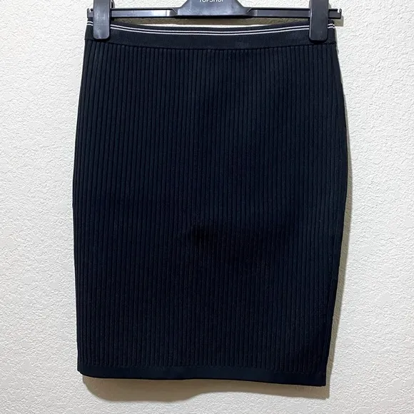 T Alexander Wang Ribbed Stretch Mini Skirt