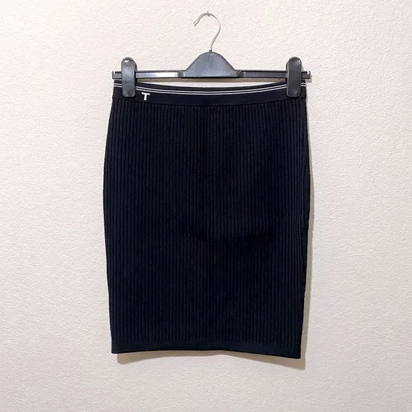 T Alexander Wang Ribbed Stretch Mini Skirt
