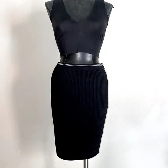 T Alexander Wang Ribbed Stretch Mini Skirt