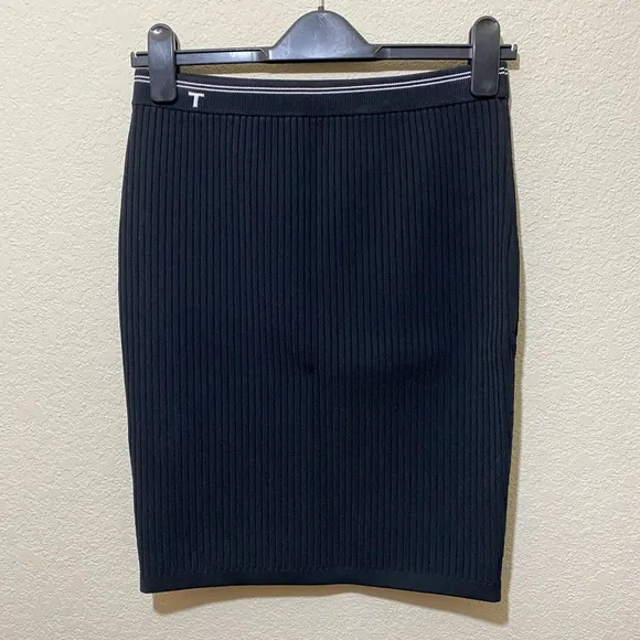 T Alexander Wang Ribbed Stretch Mini Skirt