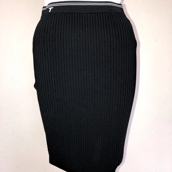 T Alexander Wang Ribbed Stretch Mini Skirt