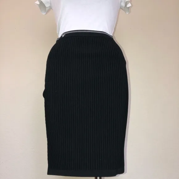 T Alexander Wang Ribbed Stretch Mini Skirt
