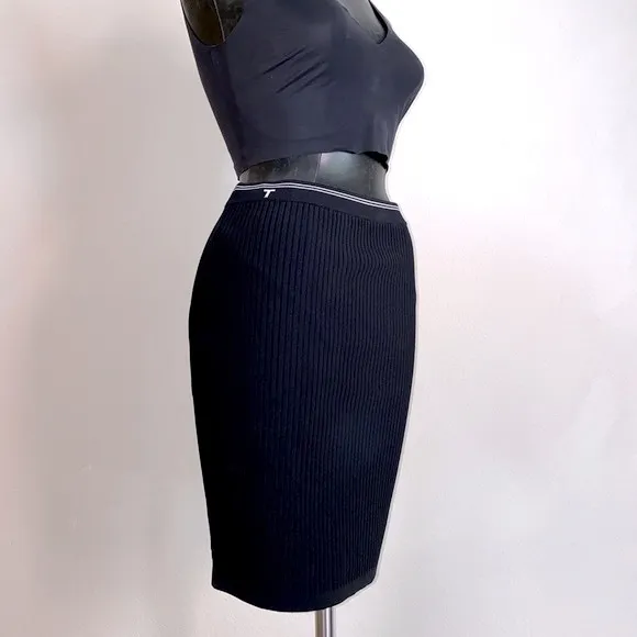 T Alexander Wang Ribbed Stretch Mini Skirt