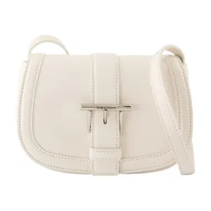 T-Bar Satchel Mini Purse - Leather - White