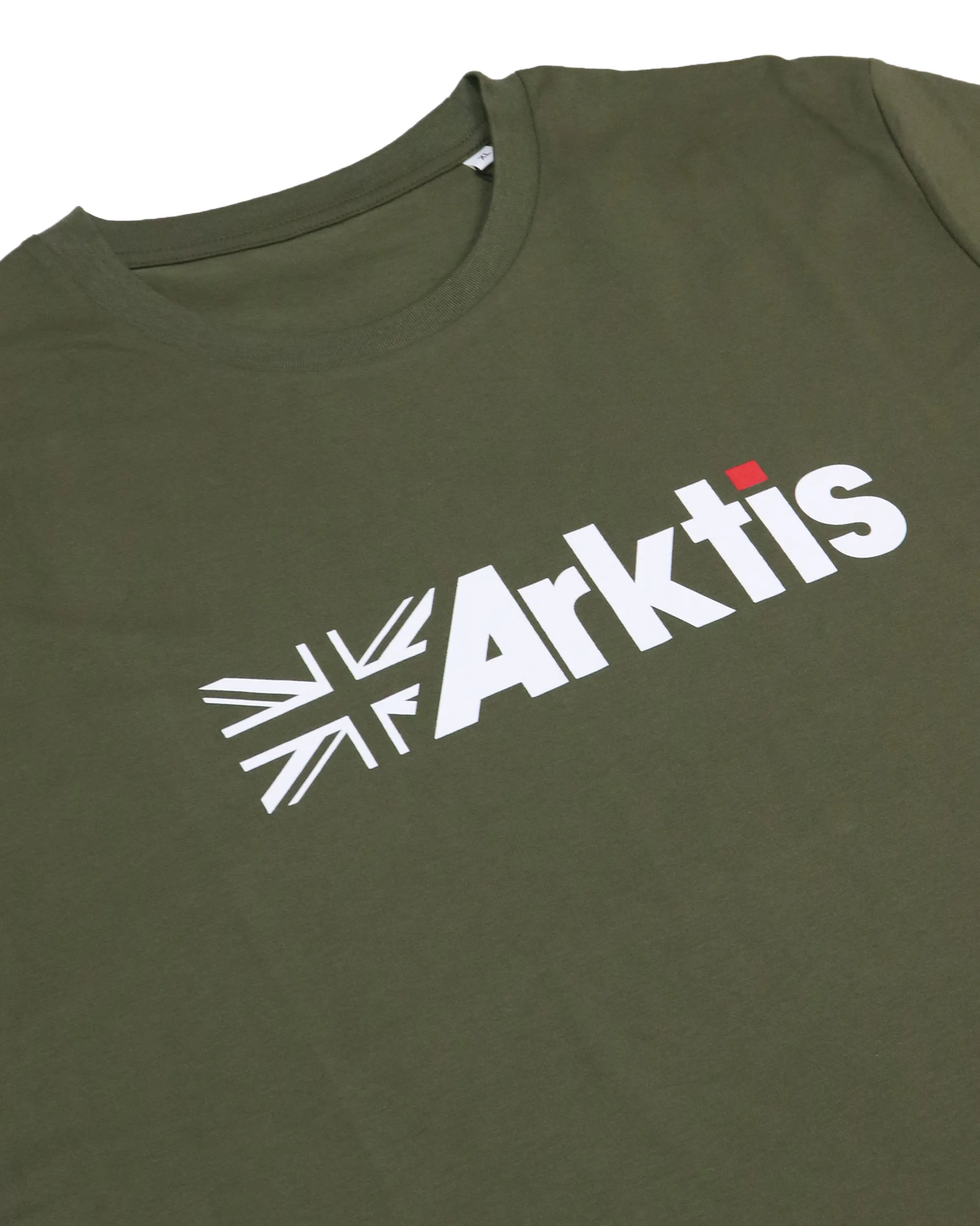 TE001 - Flag Logo Tee - Olive Green