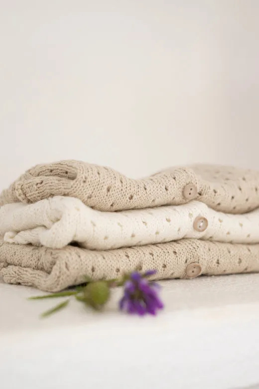 TELMA knit jacket - beige