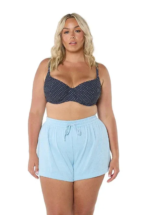 Terry Towelling Shorts - Light Blue