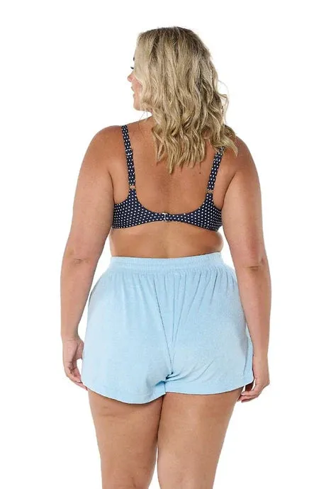 Terry Towelling Shorts - Light Blue