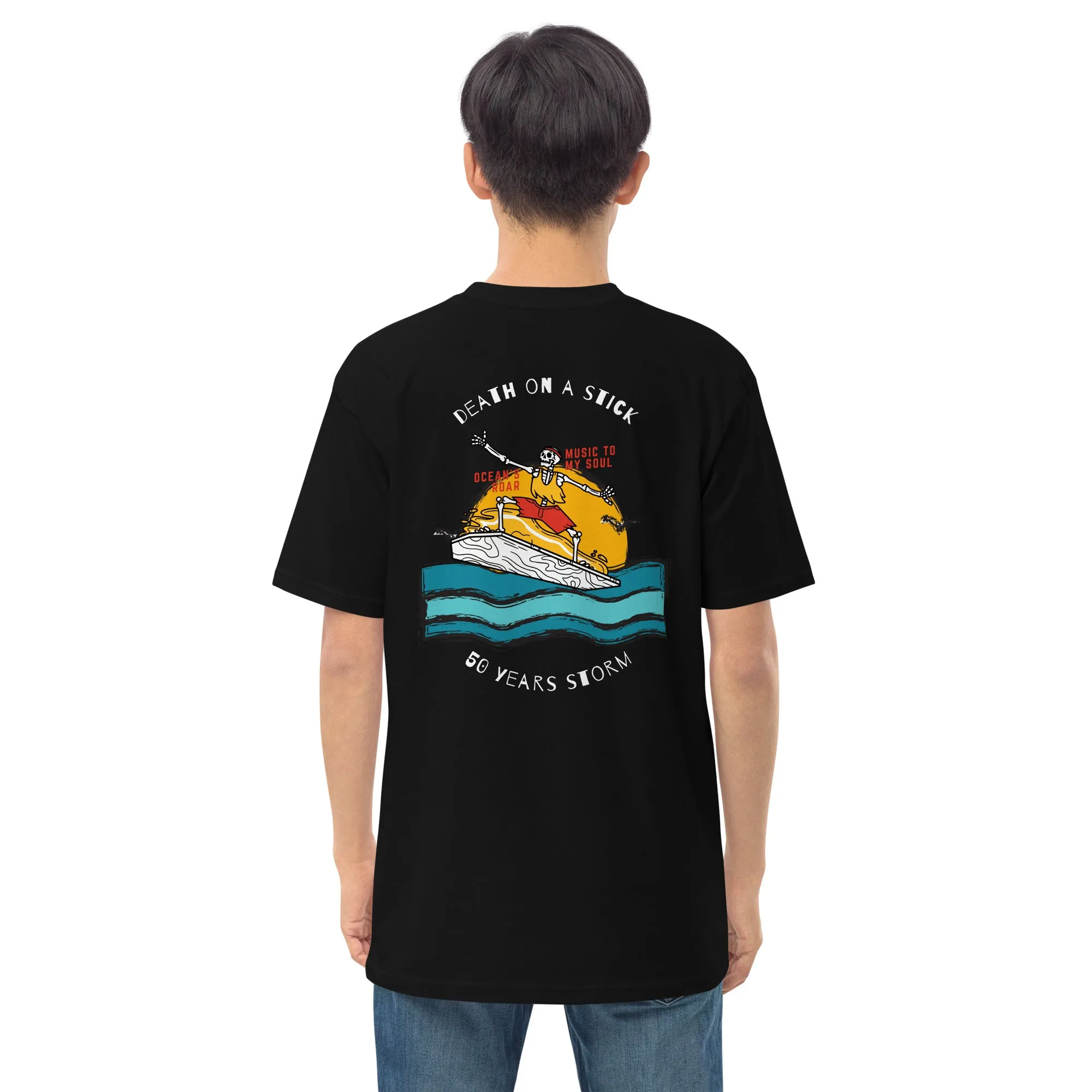 the 50 Years Storm Men’s premium heavyweight tee