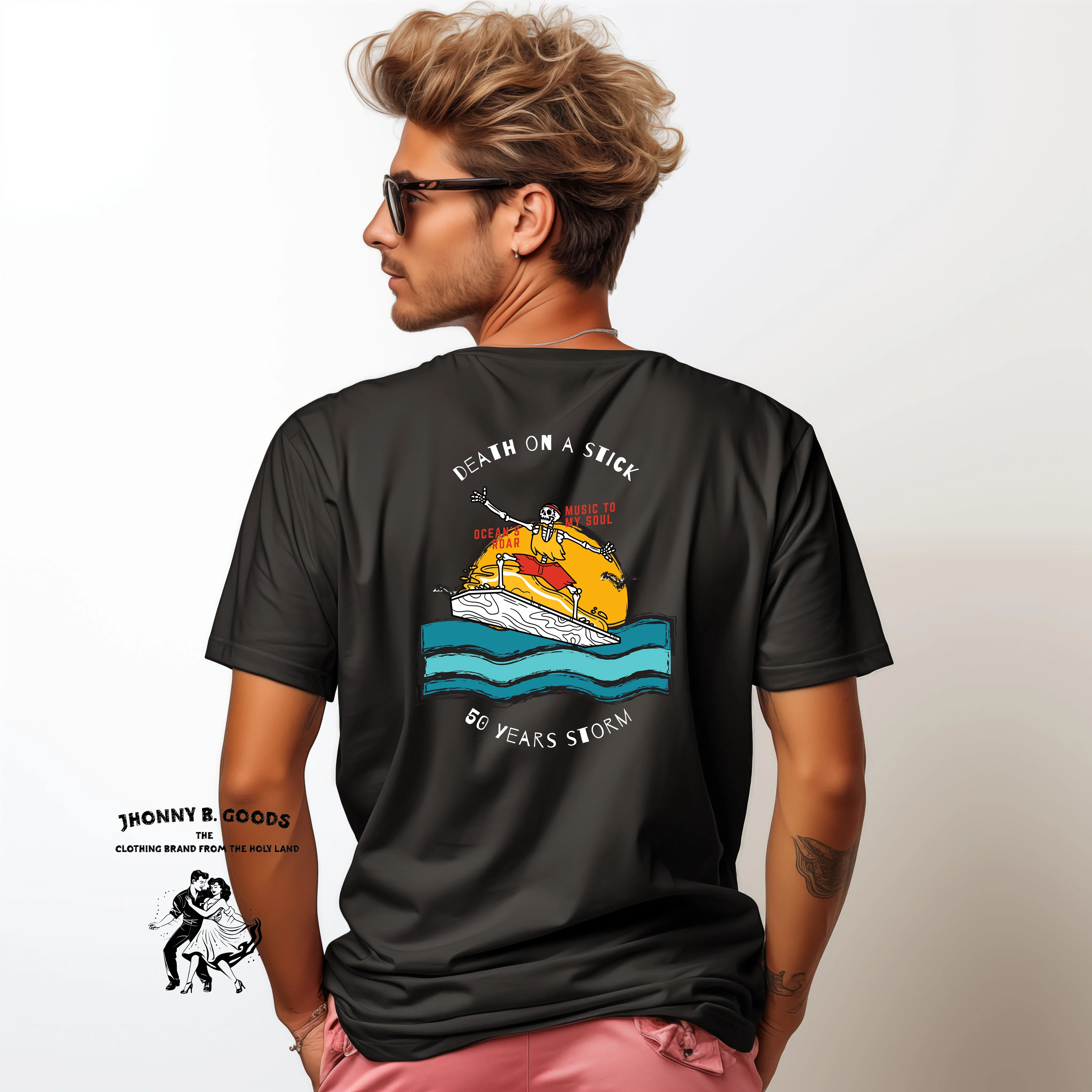 the 50 Years Storm Men’s premium heavyweight tee