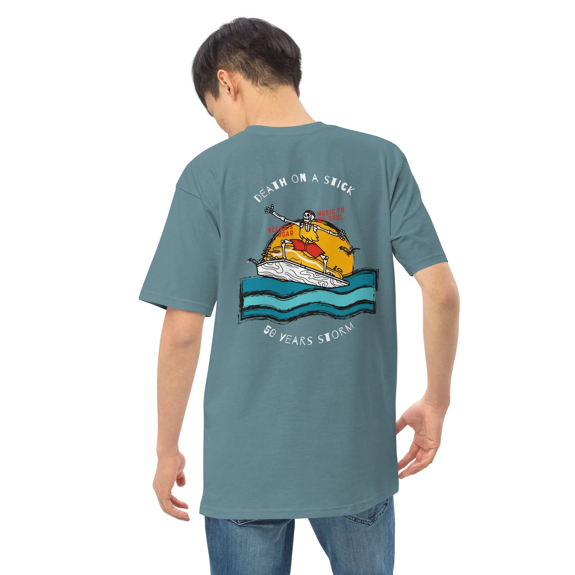 the 50 Years Storm Men’s premium heavyweight tee