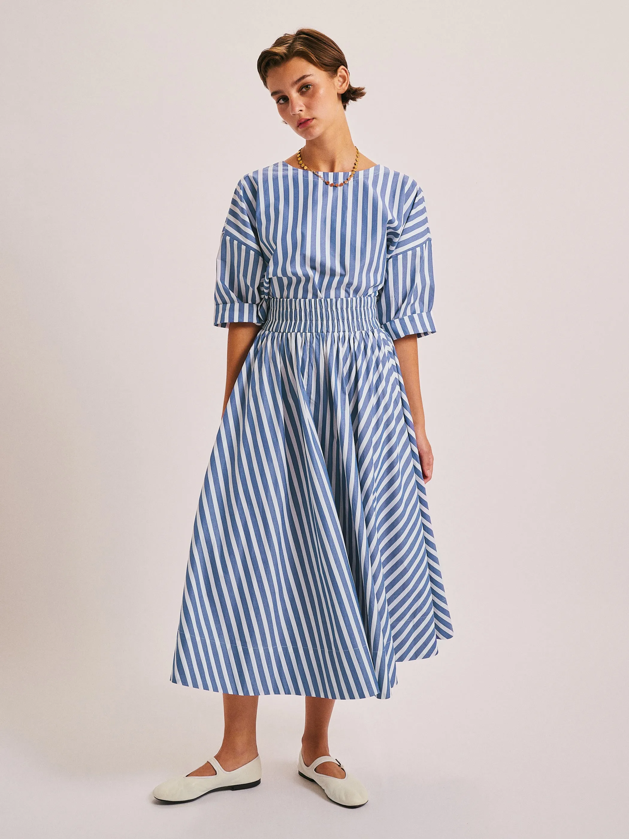 The Kyria Circle Skirt in Cotton Poplin
