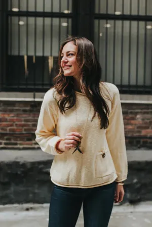 The Ultimate Cotton Sweater - Crop Pocket Roll Neck