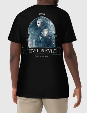 The Witcher Evil Is Evil T-Shirt [Black]