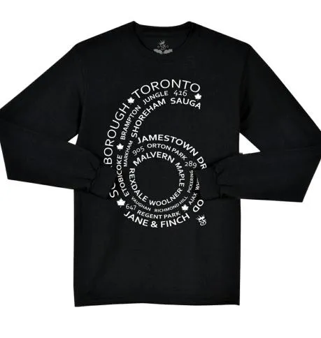 TORONTO 6 SIDE L/S T-SHIRT (BLACK)