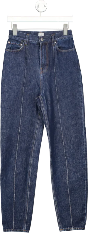 Totême Blue Tapered Leg Dark Denim Jeans W25
