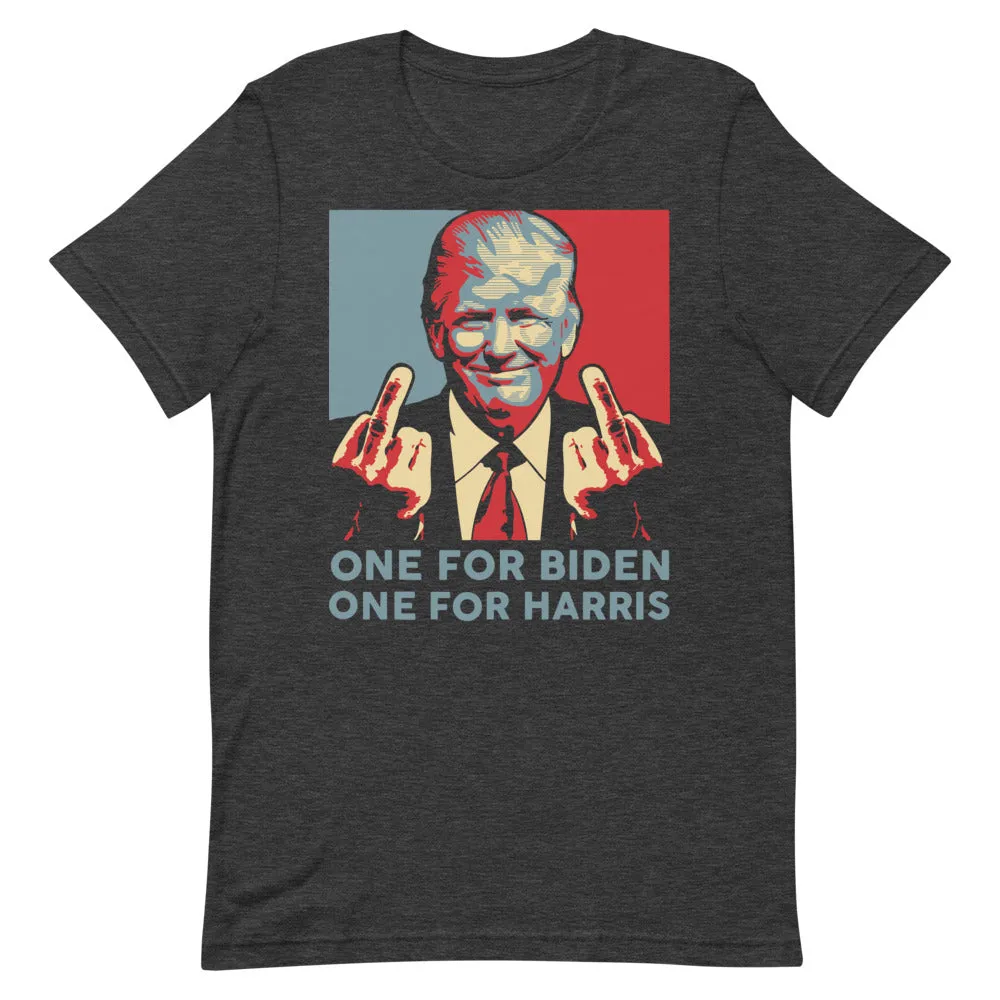 Trump middle finger Short-Sleeve Unisex T-Shirt