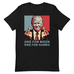 Trump middle finger Short-Sleeve Unisex T-Shirt