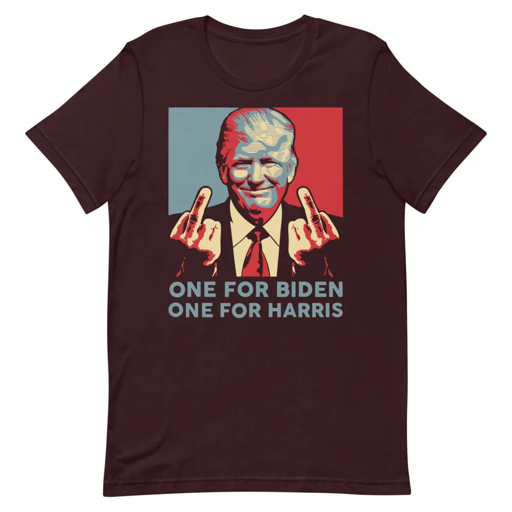 Trump middle finger Short-Sleeve Unisex T-Shirt
