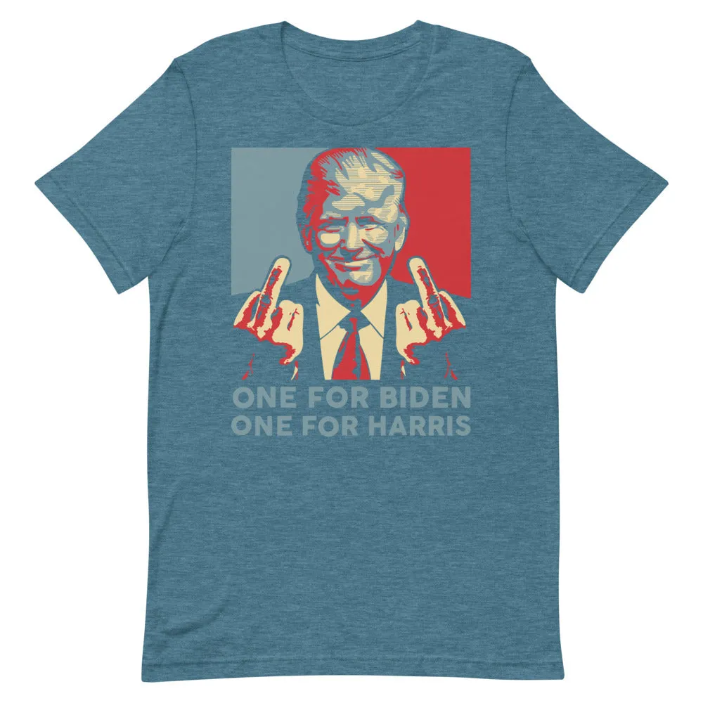 Trump middle finger Short-Sleeve Unisex T-Shirt