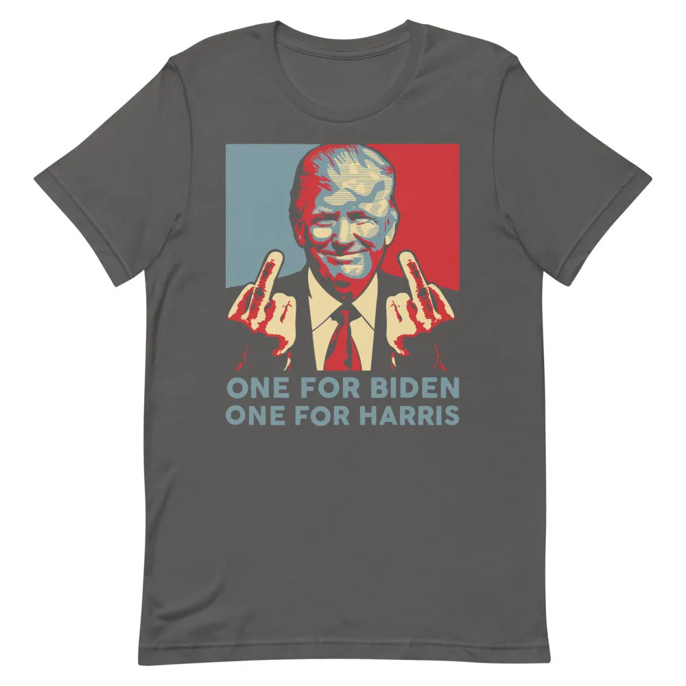 Trump middle finger Short-Sleeve Unisex T-Shirt