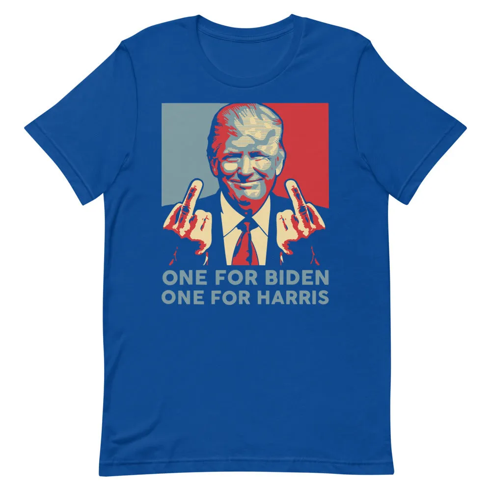 Trump middle finger Short-Sleeve Unisex T-Shirt