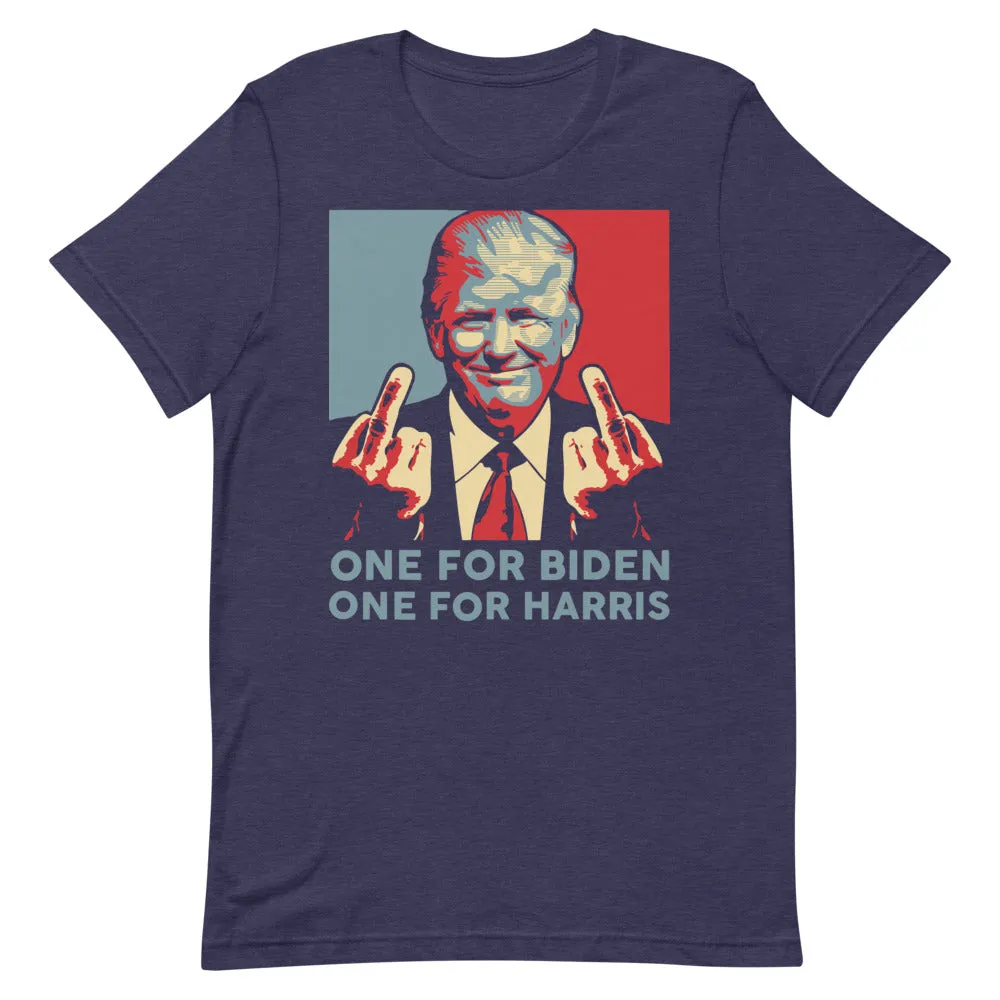 Trump middle finger Short-Sleeve Unisex T-Shirt