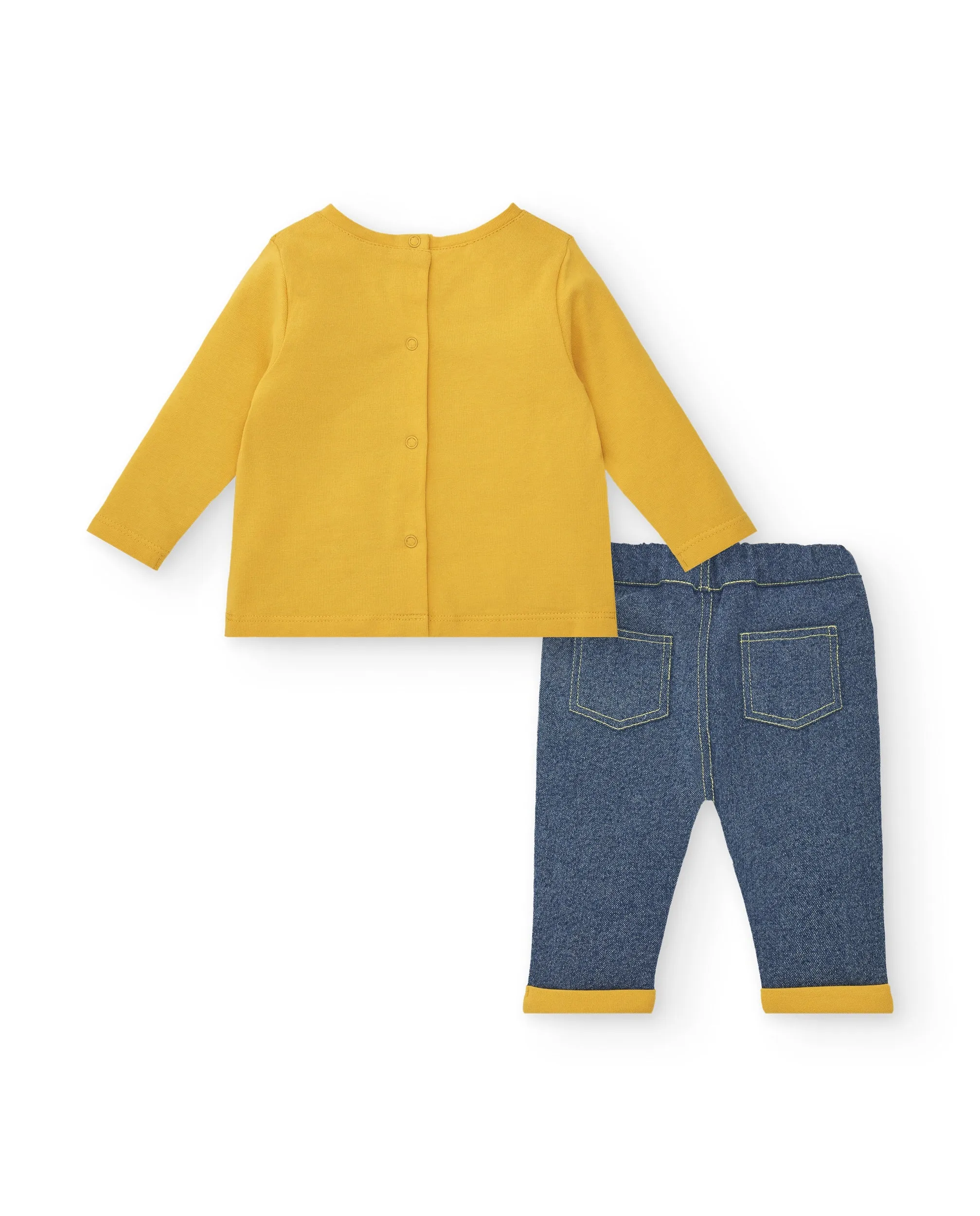 Tuctuc Little Kittens Top & Jeans Set