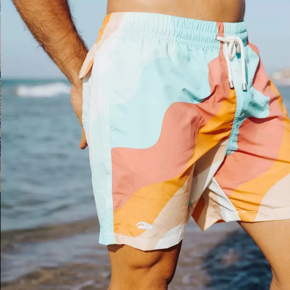 Turbo Beach Short - Ondes Flower
