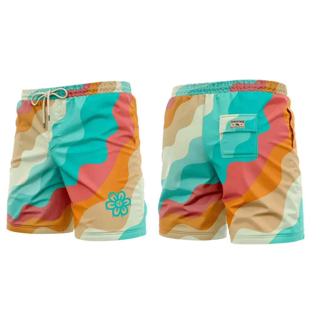 Turbo Beach Short - Ondes Flower