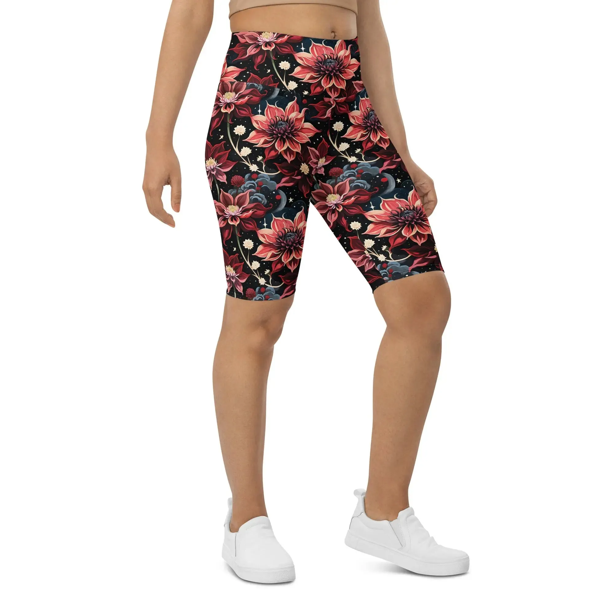 Twilight Dahlia Biker Shorts