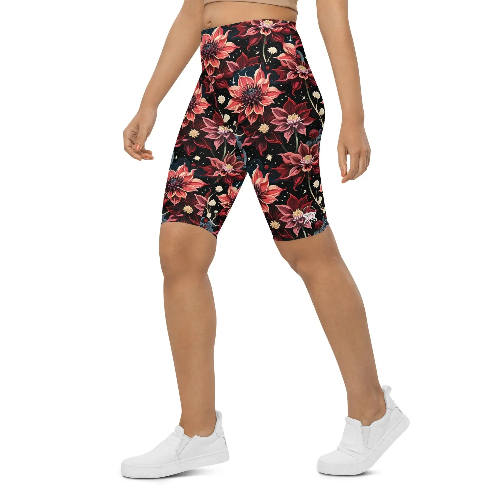 Twilight Dahlia Biker Shorts