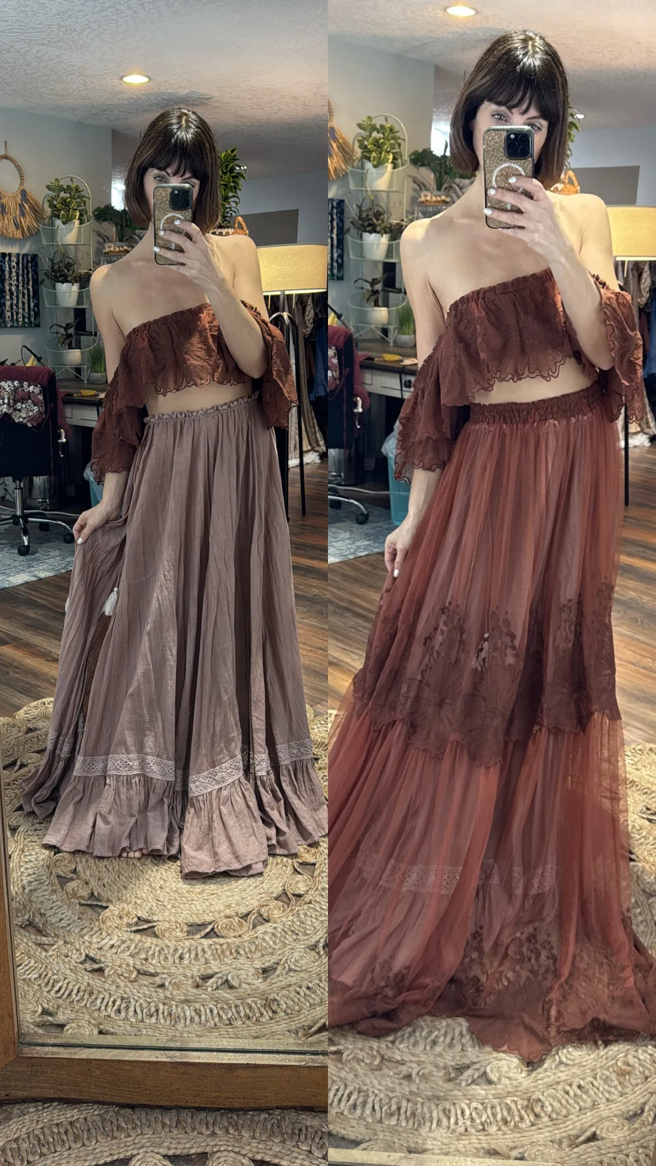 Two skirts and a top ready to ship on sale