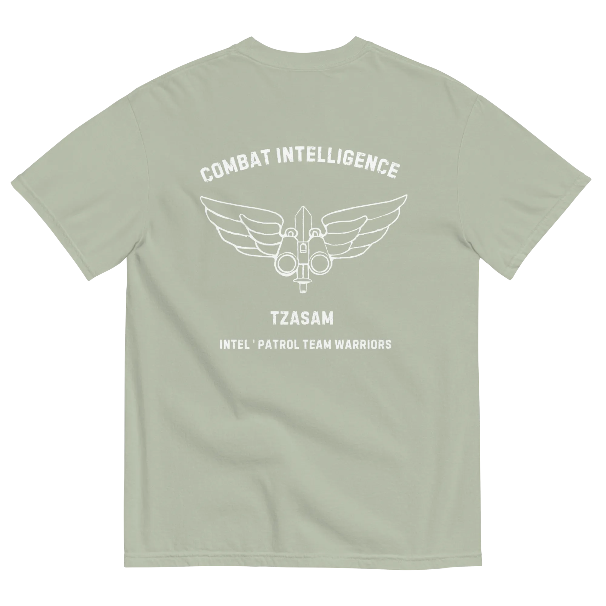 Tzsam - Combat Intelligence garment-dyed heavyweight t-shirt