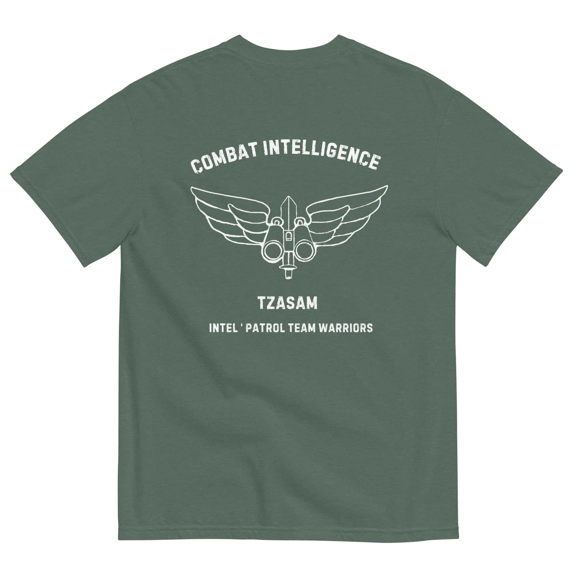 Tzsam - Combat Intelligence garment-dyed heavyweight t-shirt