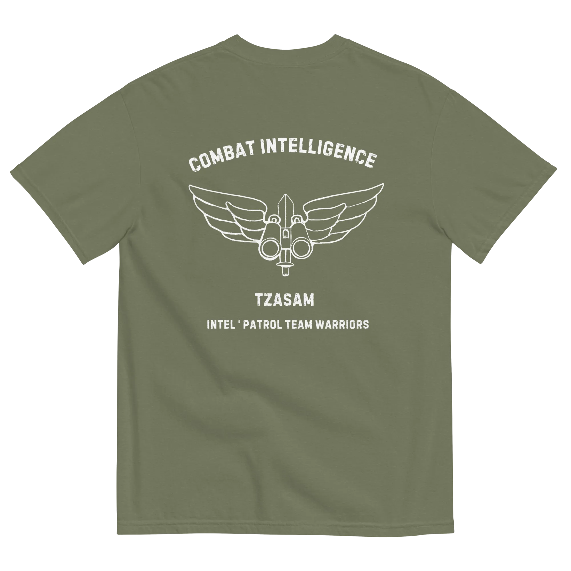 Tzsam - Combat Intelligence garment-dyed heavyweight t-shirt