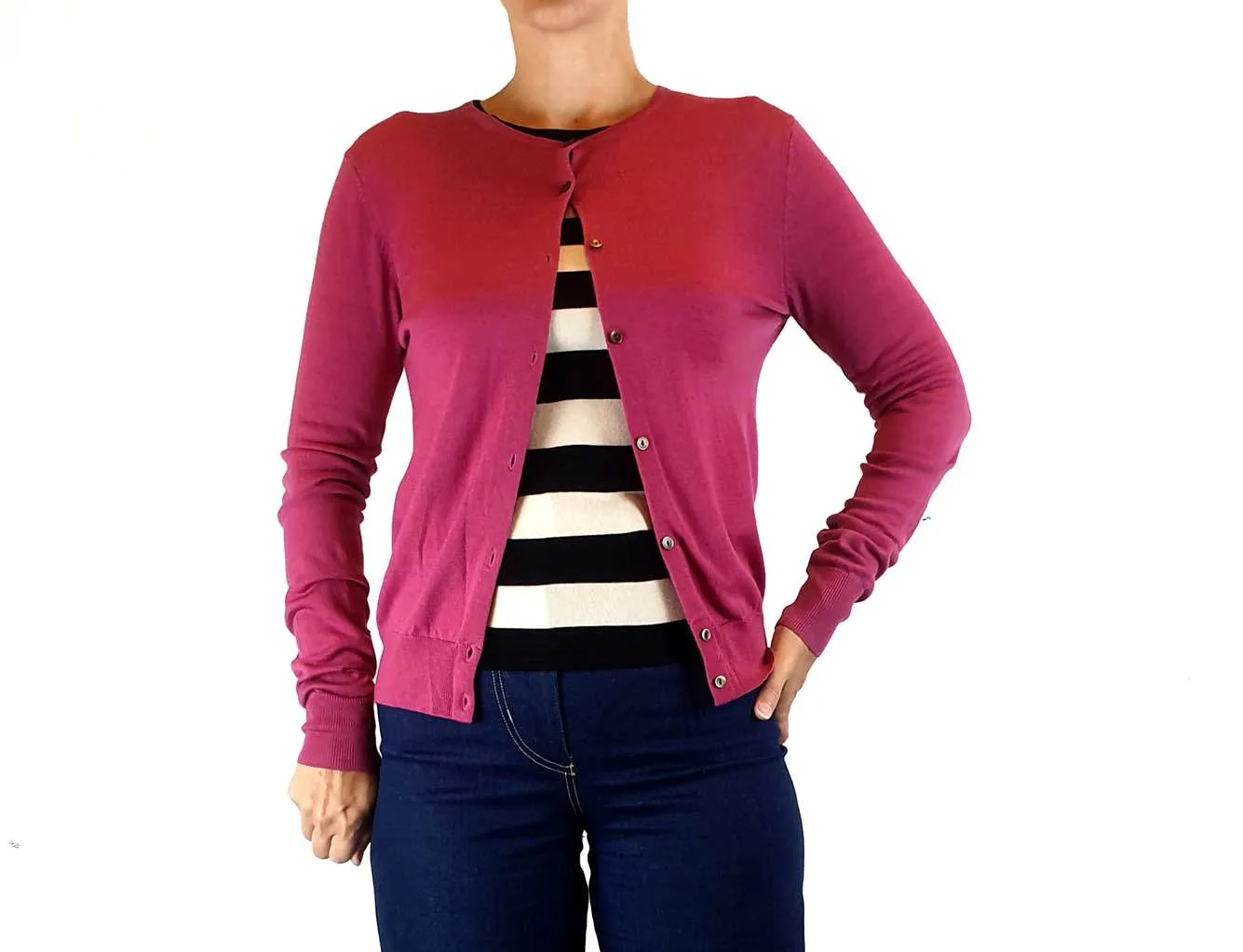 Uniqlo pink 100% wool cardigan size XS, fits 6-8
