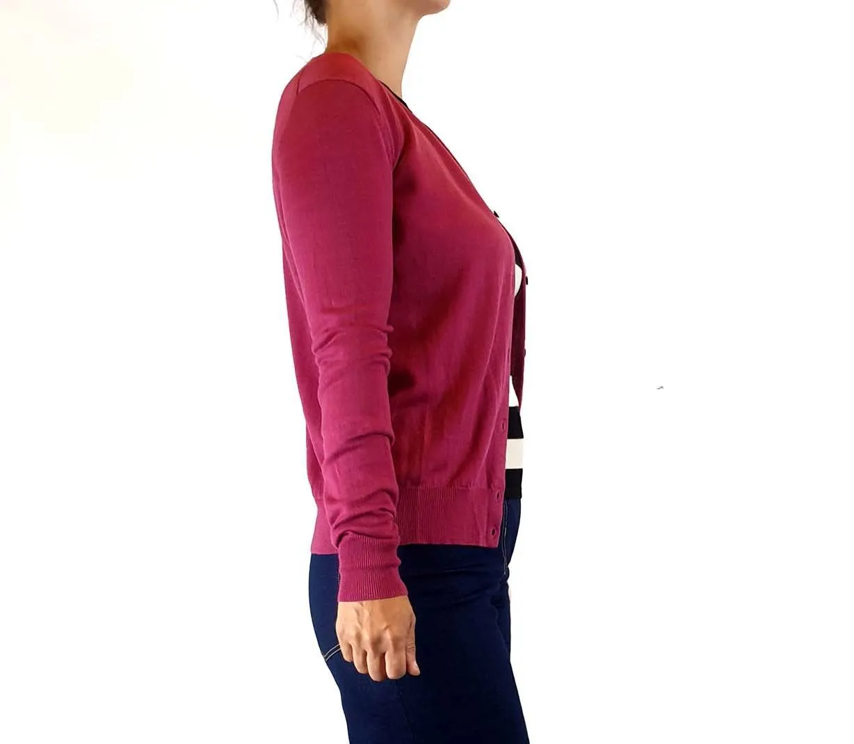 Uniqlo pink 100% wool cardigan size XS, fits 6-8