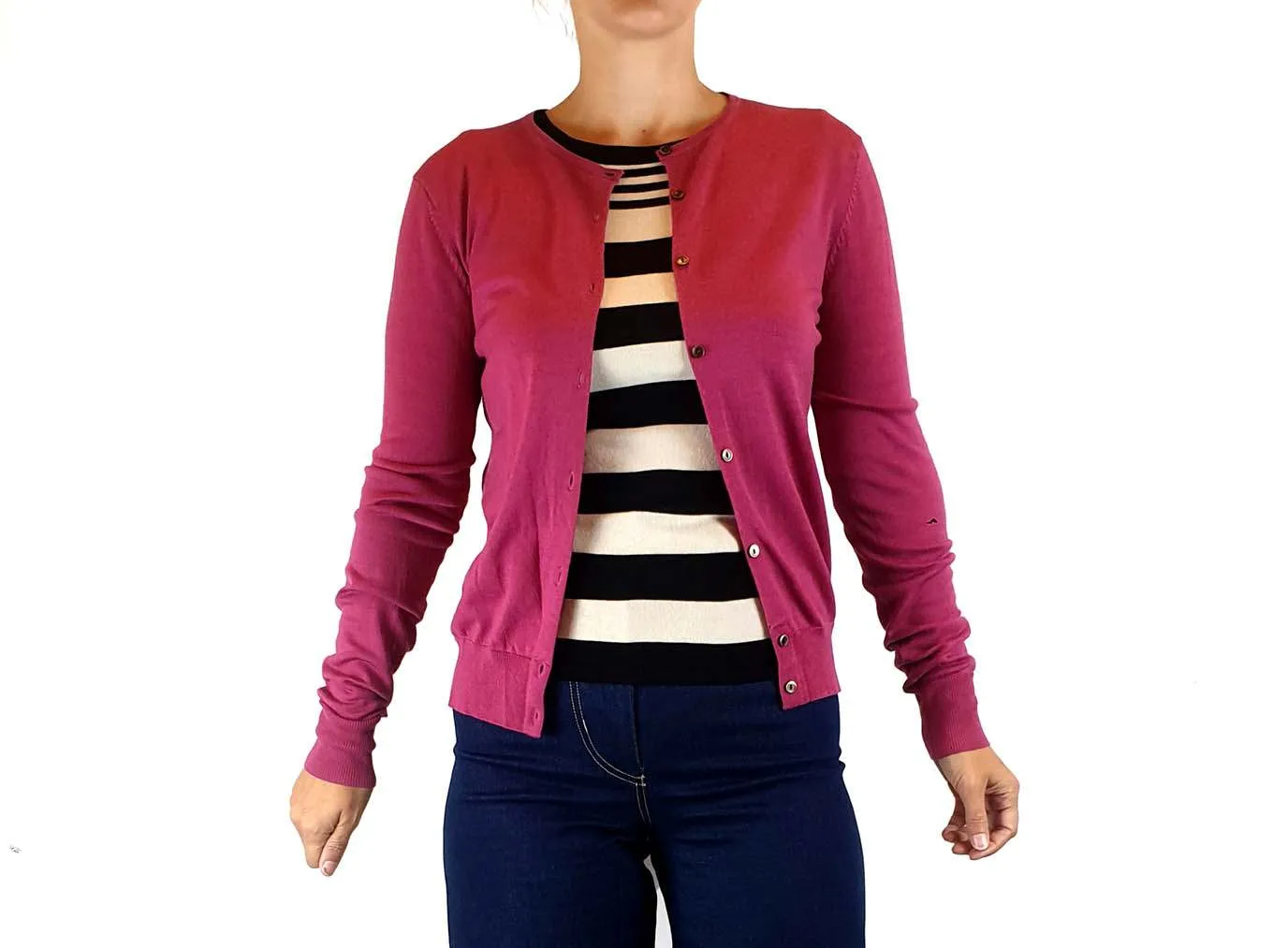 Uniqlo pink 100% wool cardigan size XS, fits 6-8