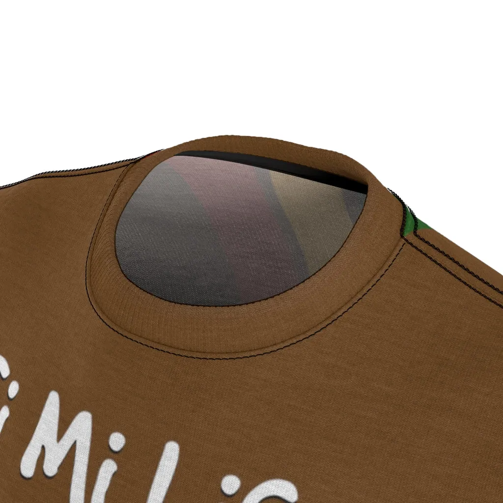Unisex AOP Tee (FMLM-PANCOL-BRN)
